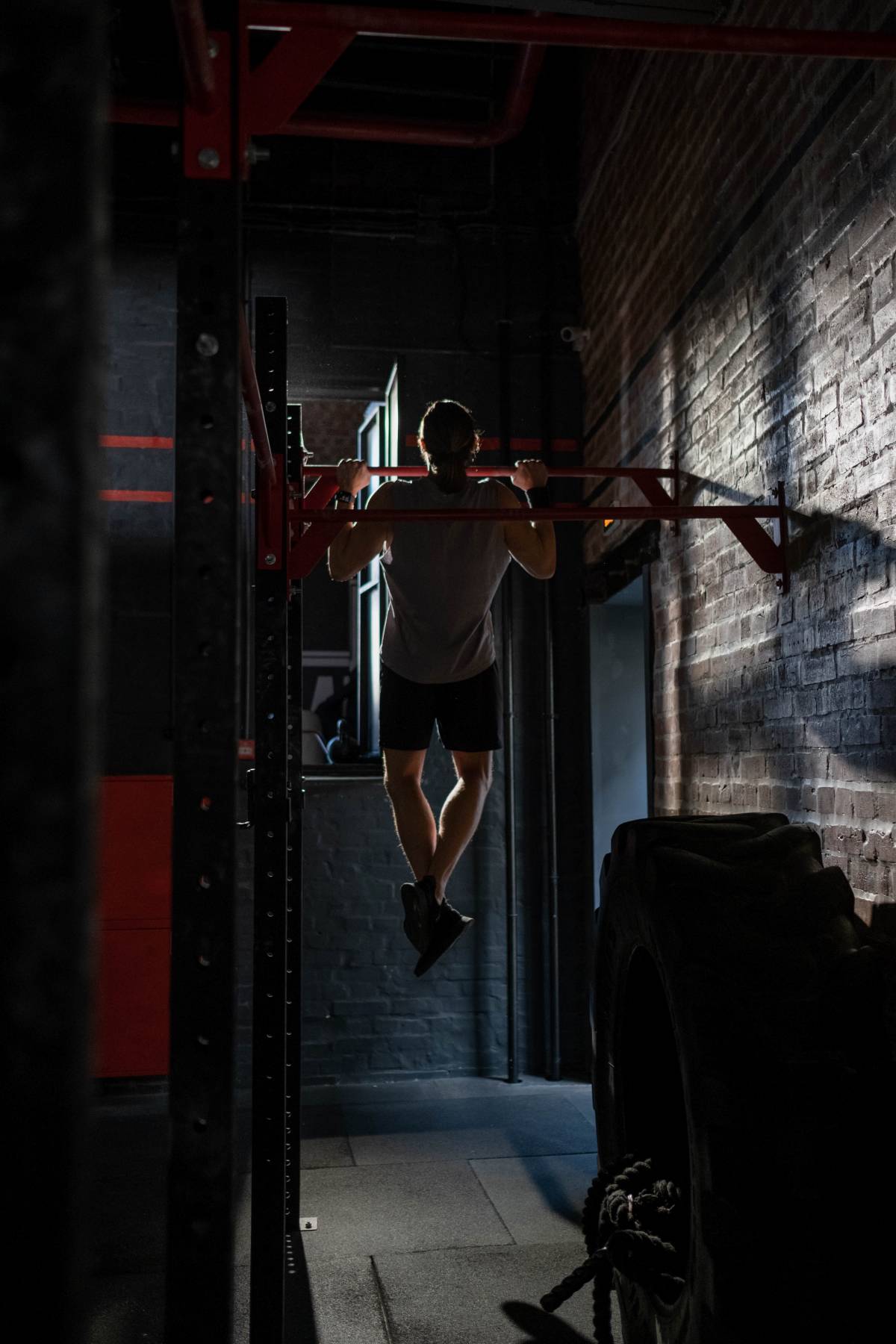 A Man doing Pull-ups